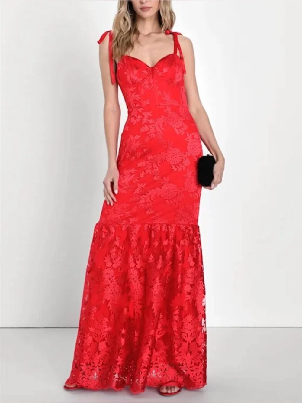 Lulu's Dramatic Desires Embroidered Dress NWT